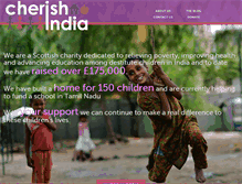 Tablet Screenshot of cherishindia.org